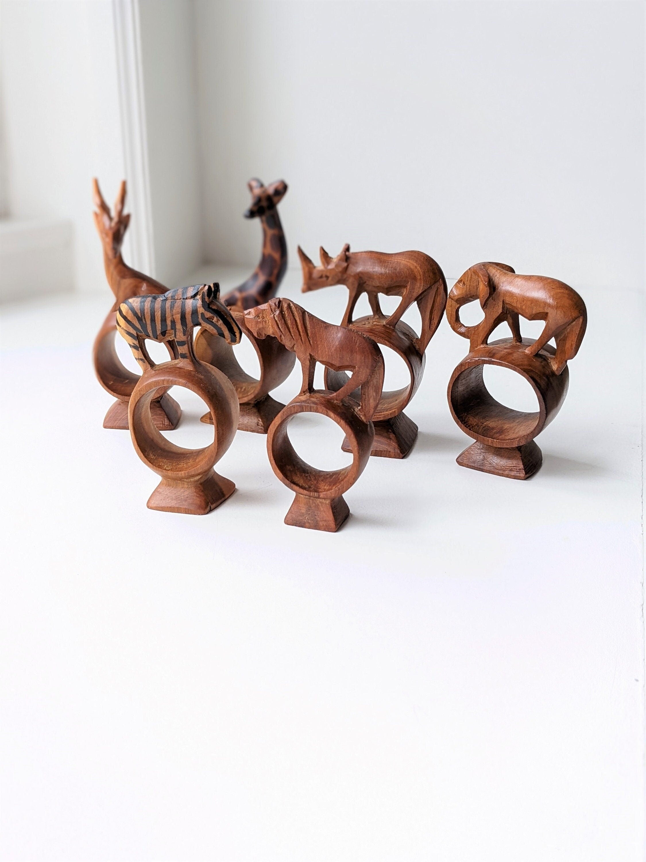 Safari Animals Personalized Photo Album- 3 Ring - Whitetail Woodcrafters