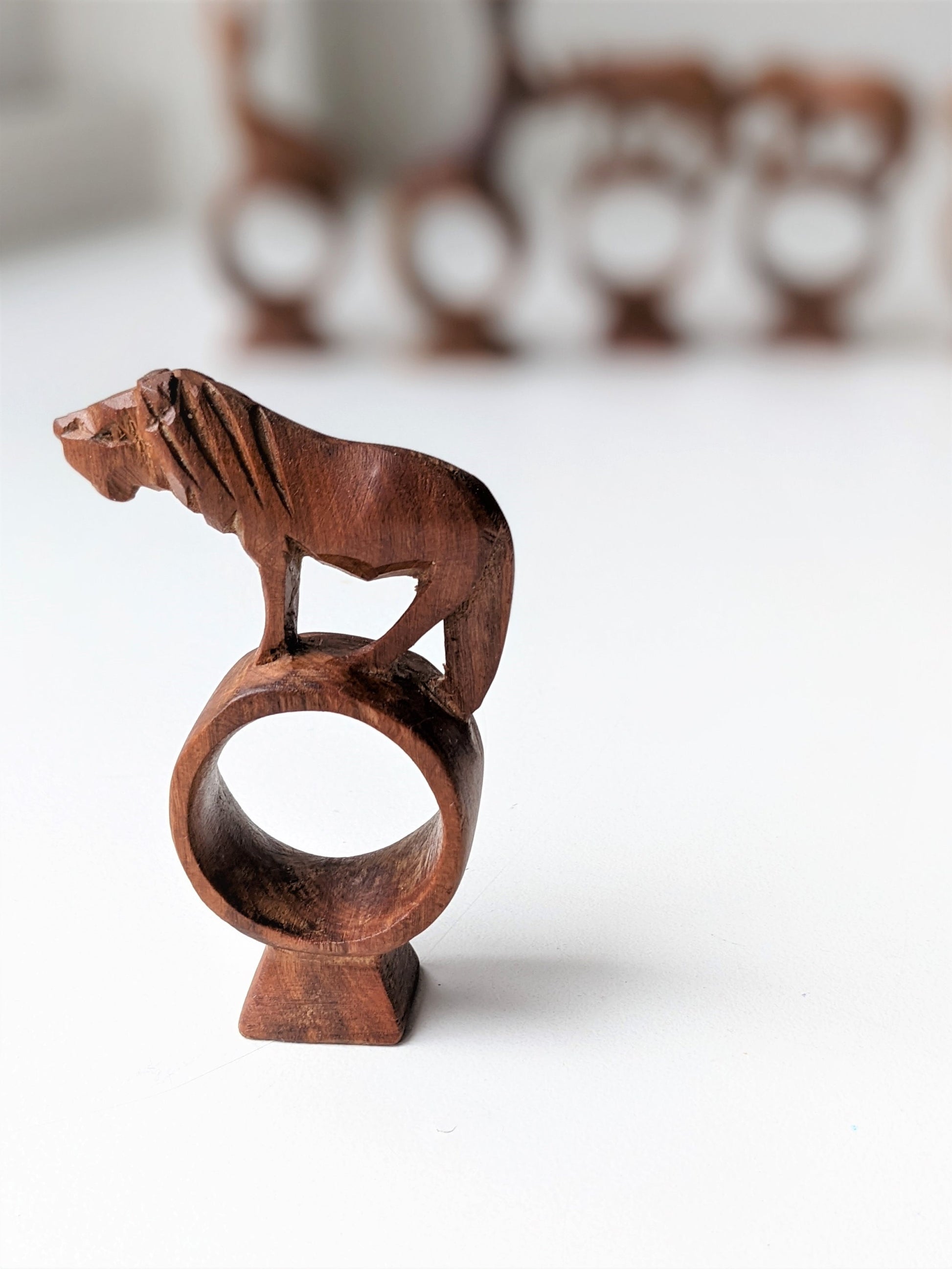 Hand Carved Wooden Ring